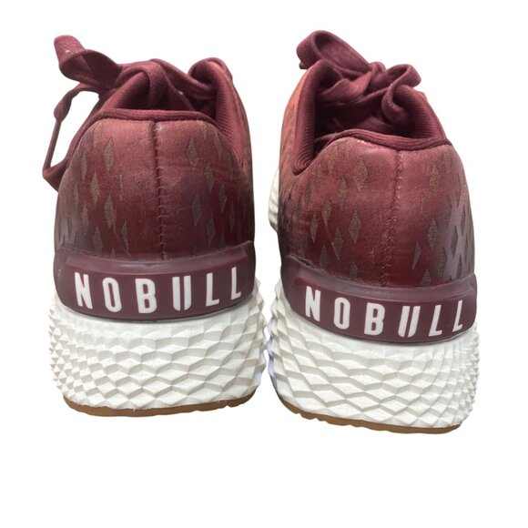 Nobull Mens Burgundy Knit perforated crossfit sneakers SZ 6.5 SKU 9415 - Picture 11 of 14